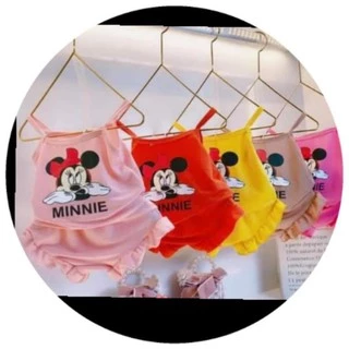 Set bộ 2 dây in hình đáng yêu cho bé gái từ 7-18kg