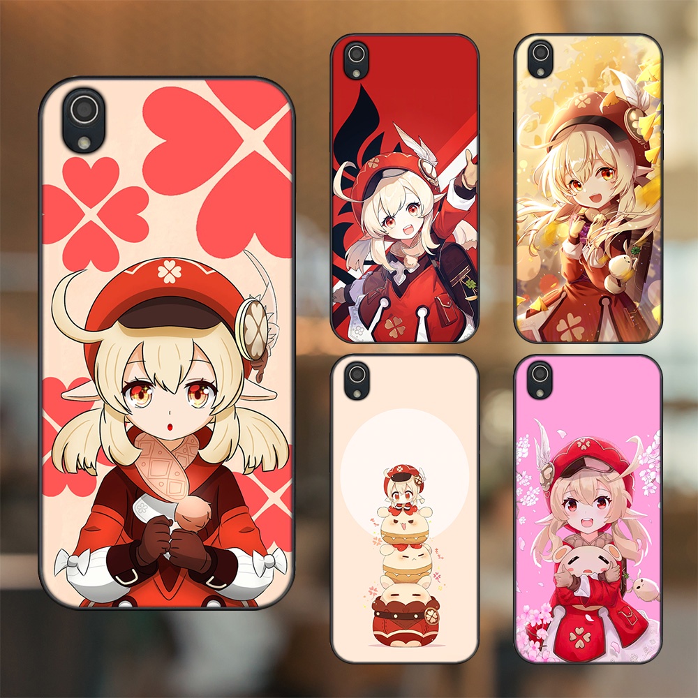 Ốp lưng Vivo Y91c viền đen in hình Klee Genshin Impact