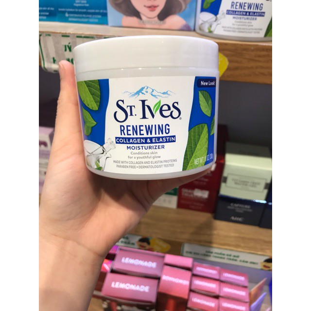 Kem Dưỡng Ẩm St.Ives Renewing Collagen & Elastin Moisturizer 283G