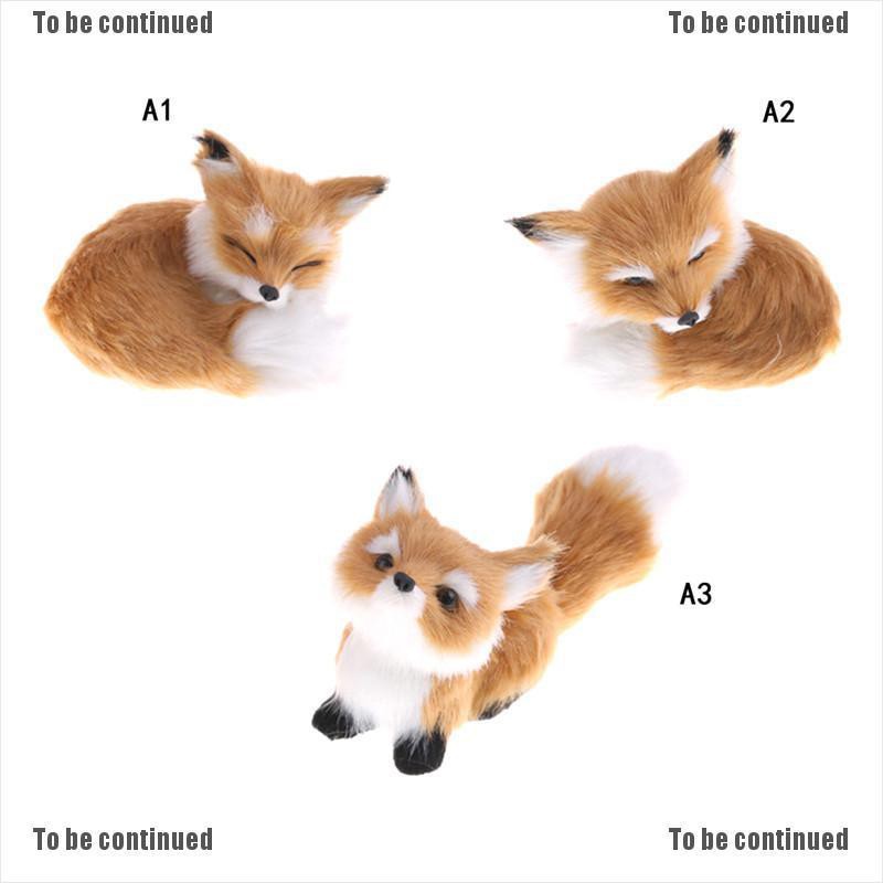 Mô hình chú cáo nhồi bông trang trí đáng yêu