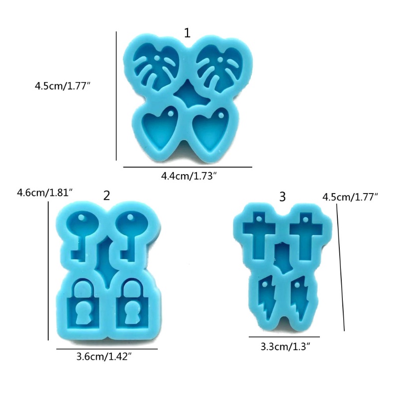 Khuôn Silicone Làm Bông Tai Handmade DIY