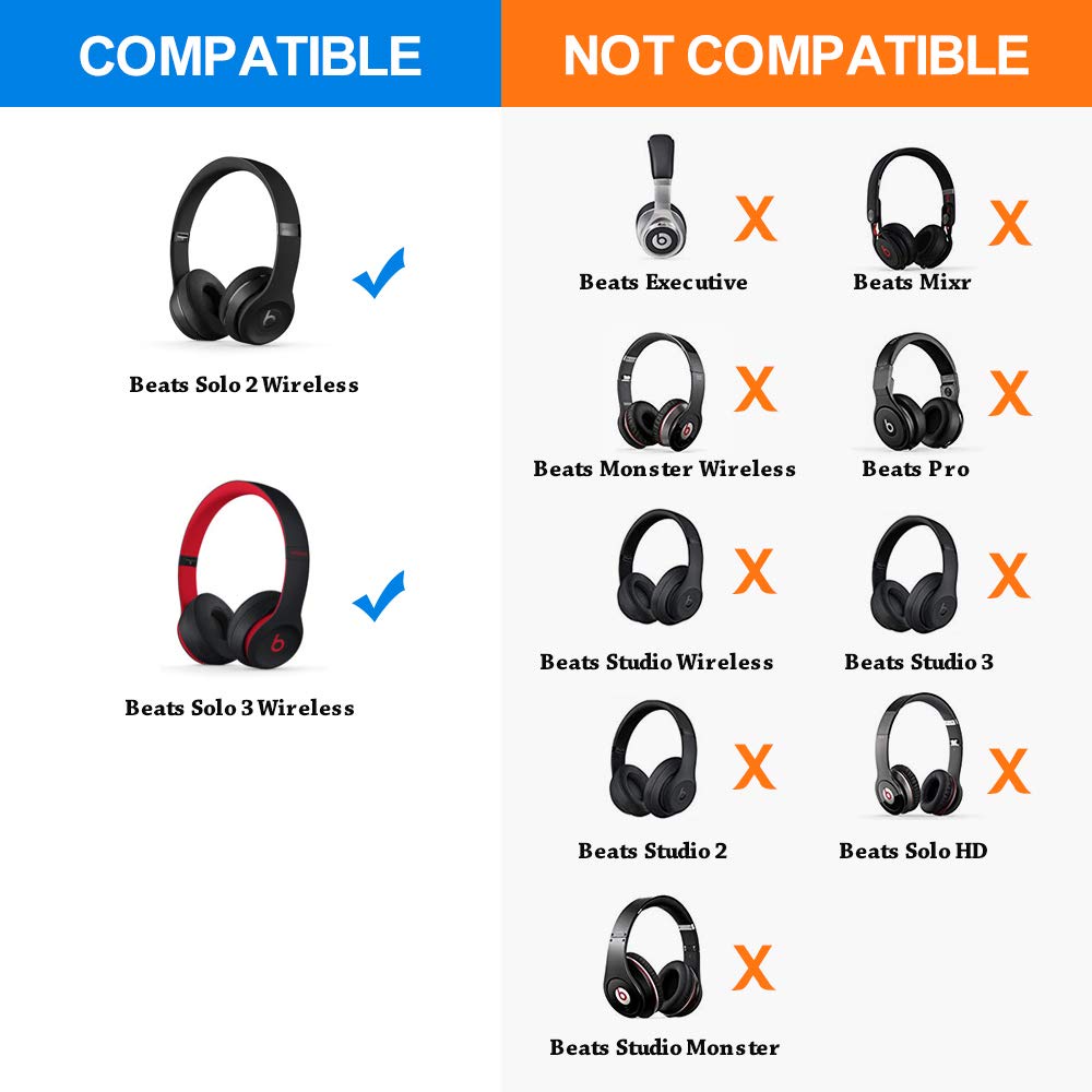Miếng Đệm Tai Nghe Thay Thế Cho Beats By Dr.Dre Solo 2 3 2.0