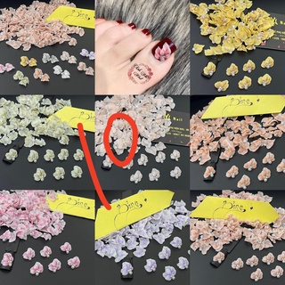 Set 10 hoa goc hoa bột nail" phụ kiện đính gắn móng nail"