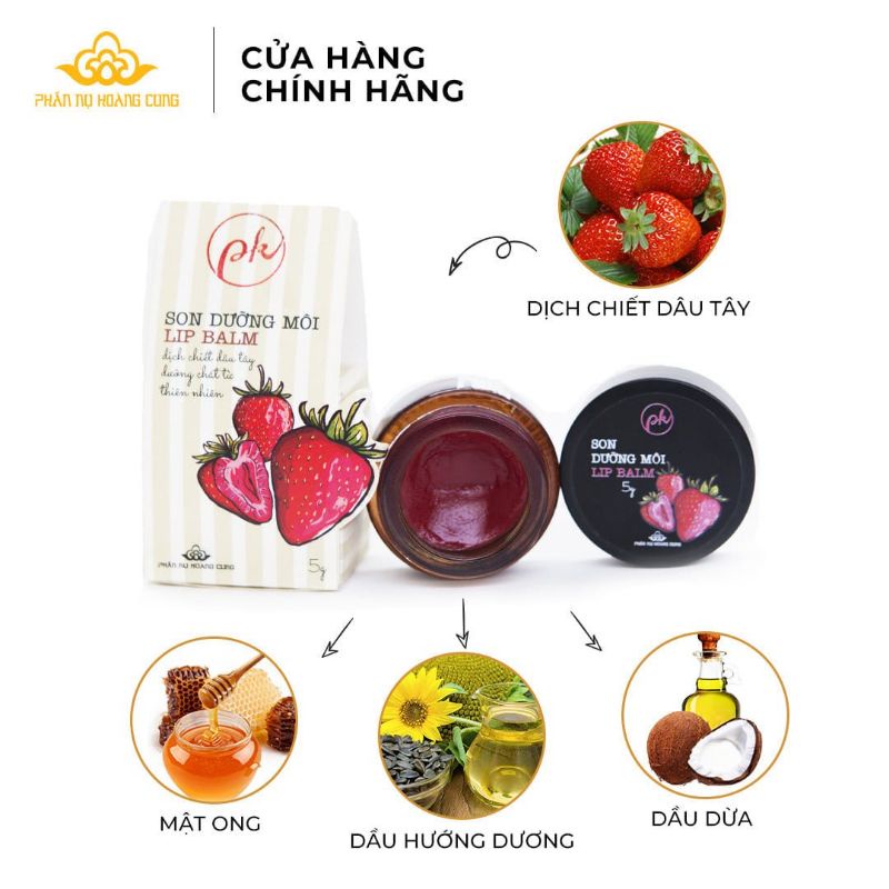 Son dưỡng môi dâu tây (lip balm)