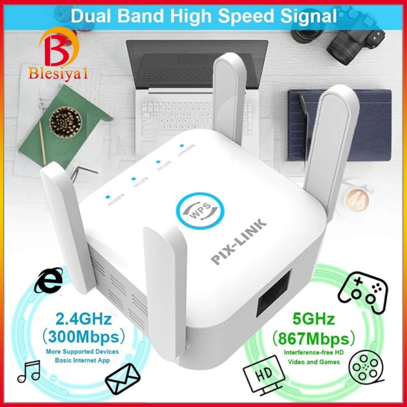Bộ Khuếch Đại Tín Hiệu Wifi Không Dây Tần Số Kép 1200m Blesiya1 | BigBuy360 - bigbuy360.vn