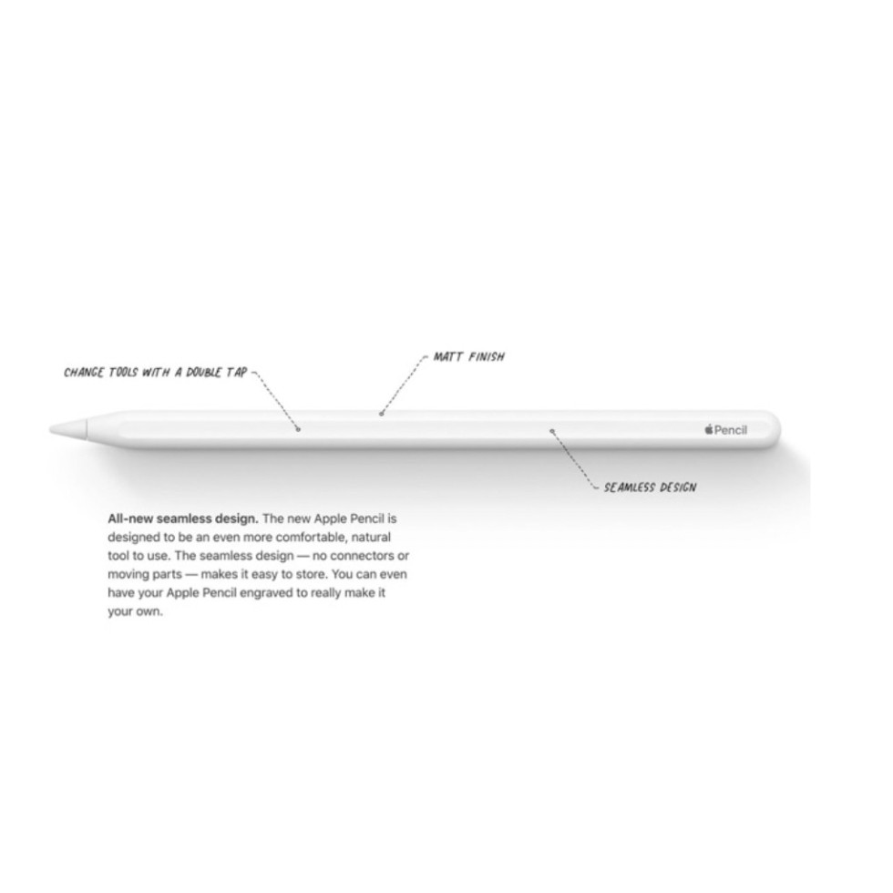 Apple Pencil 2 nguyên seal mới 100% bút cảm ứng dùng cho Ipad Pro 11 inch/ 12.9 inch, iPad Air 4 10.9 inch