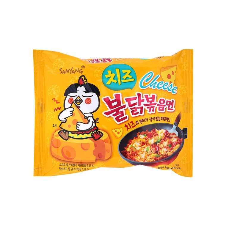 Mì khô gà cay Samyang vị Phô Mai gói 140GR Hàn quốc