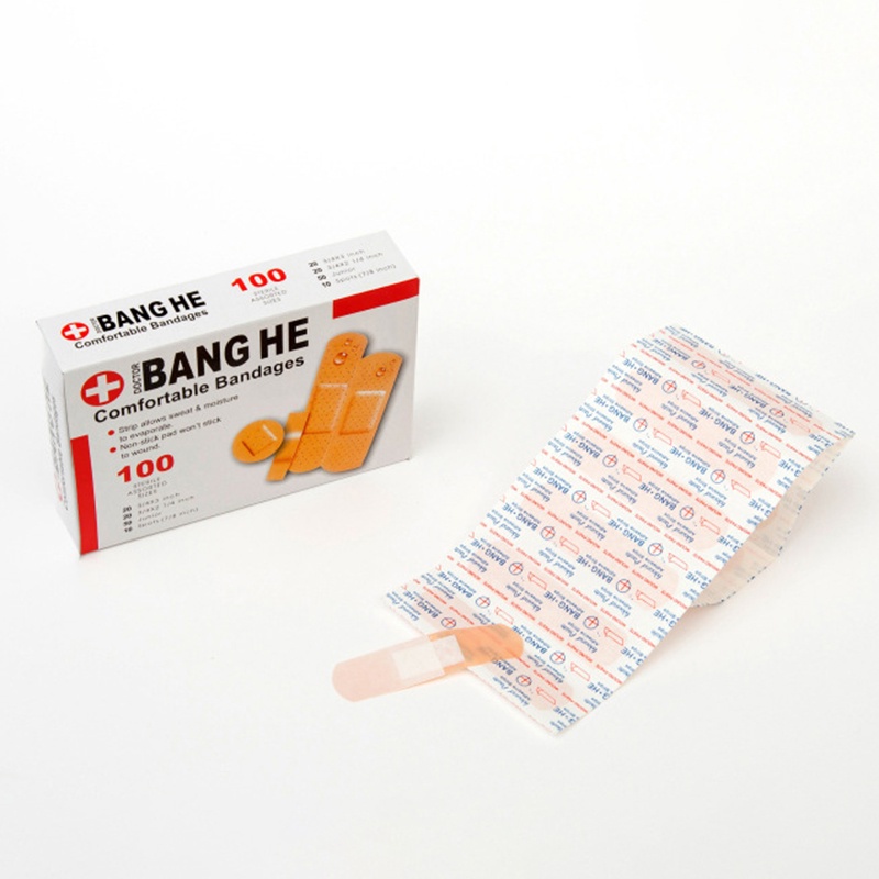 Set 100 miếng dán vết thương 4 kiểu khác nhau chống nước JP2