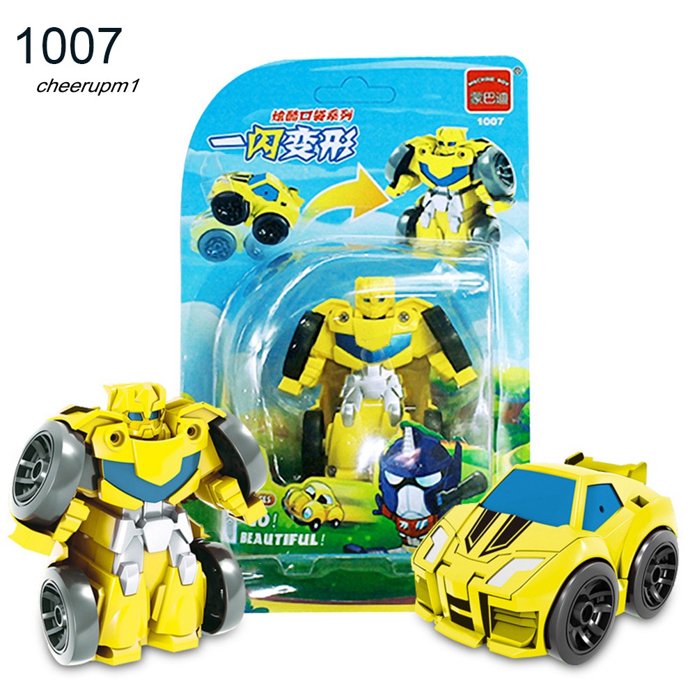 Đồ chơi mô hình xe biến hình thành robot nhỏ gọn dễ thương cho bé