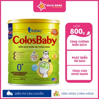 Sữa colos iq gold số 0, lon 800gr, date 2024