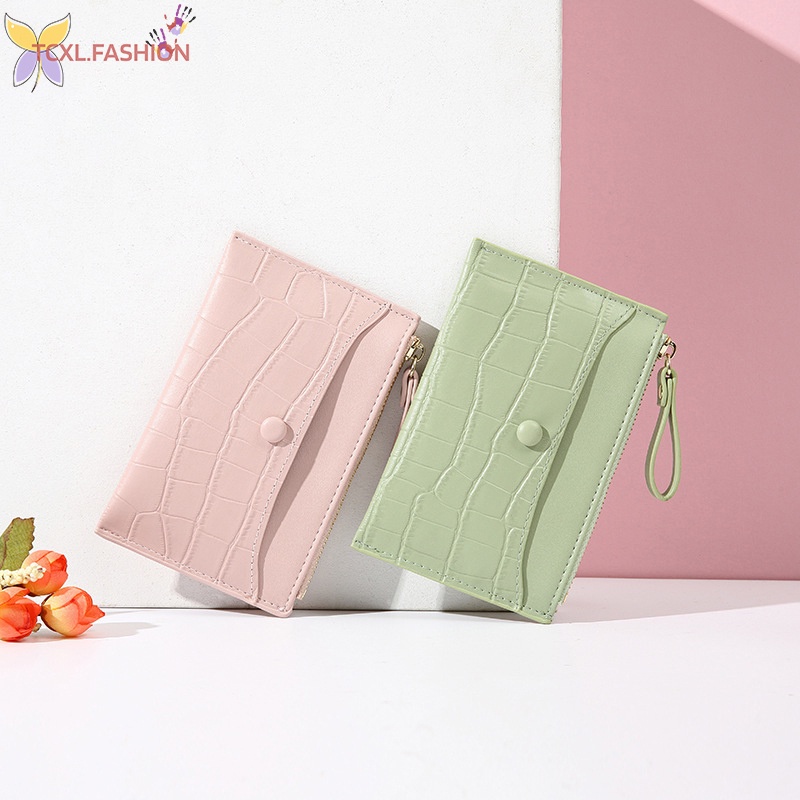 Ví Mini Đựng Tiền Xu / Thẻ Tín Dụng Có Khóa Kéo Cho Nam Nữ