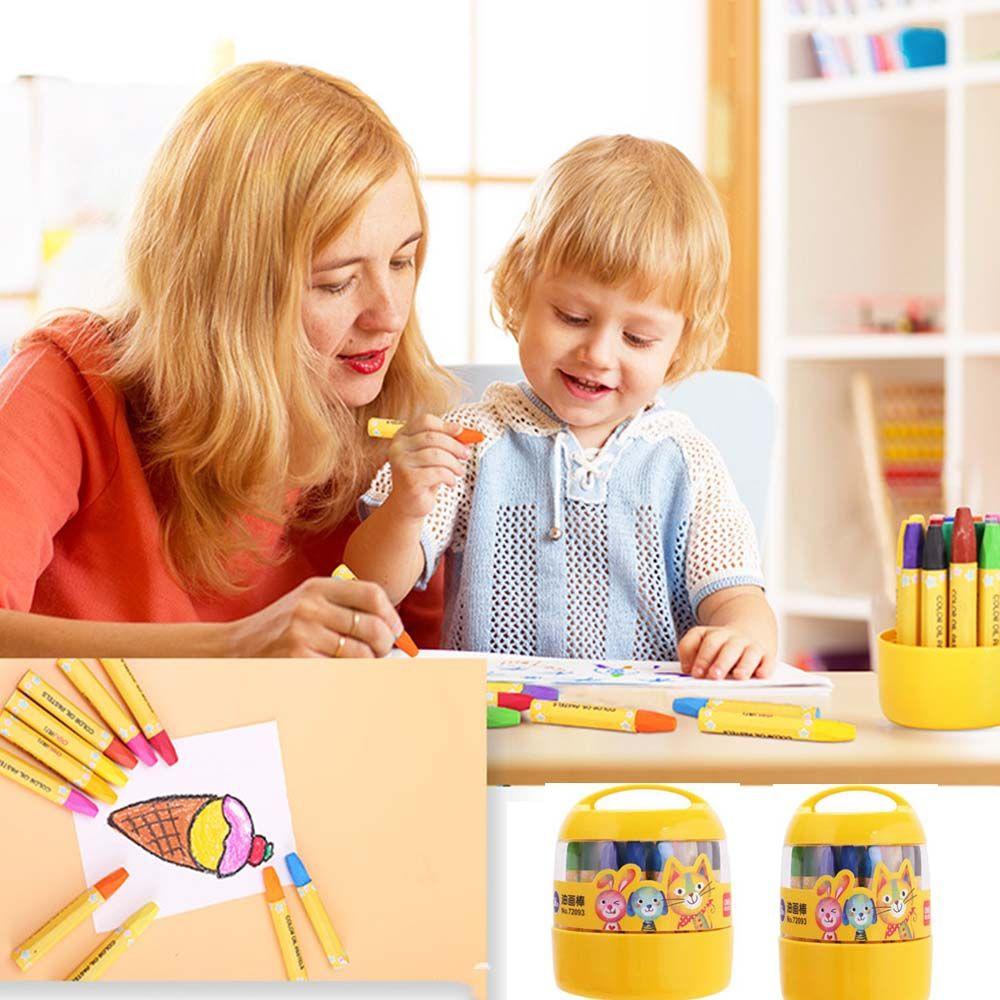 PEWANY Bút Sáp Tô Màu Không Độc Hại Dành Cho Học Sinh DIY