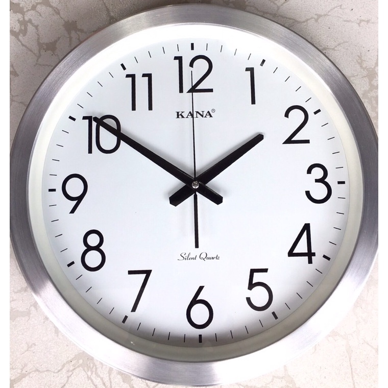 Đồng hồ treo tường KN-15, vành nhôm sang trọng