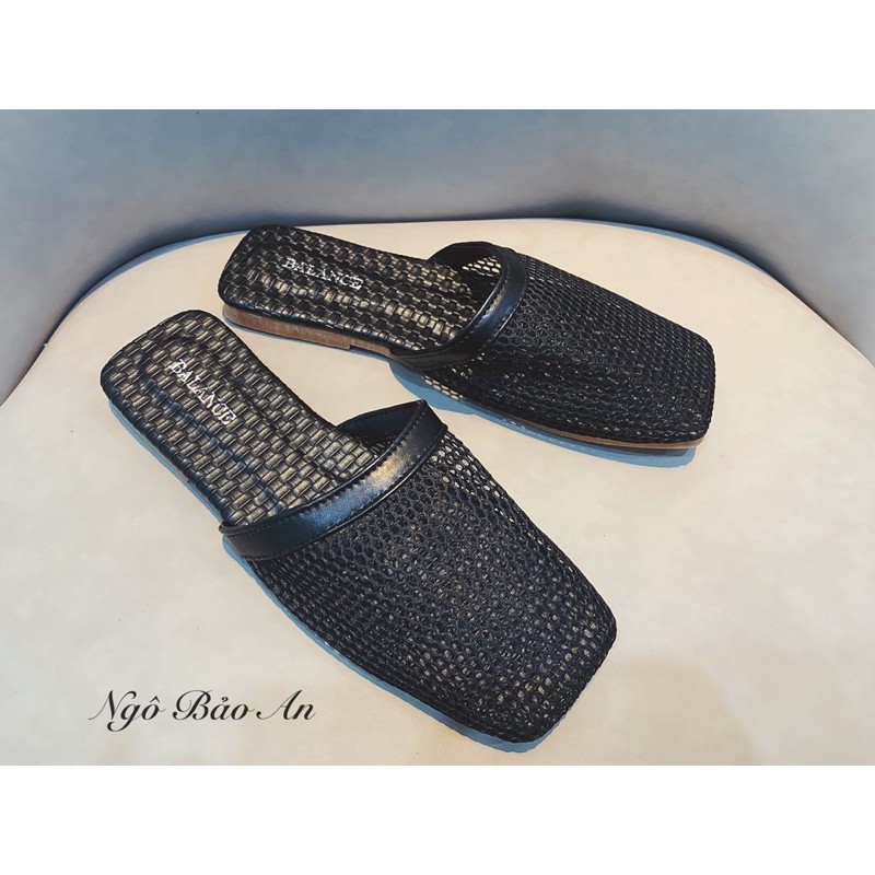Dép sục lưới mũi vuông thời trang | BigBuy360 - bigbuy360.vn