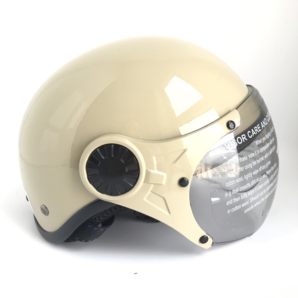 Mũ bảo hiểm Nửa đầu có kính chống lóa siêu đẹp - NTMax - NT136