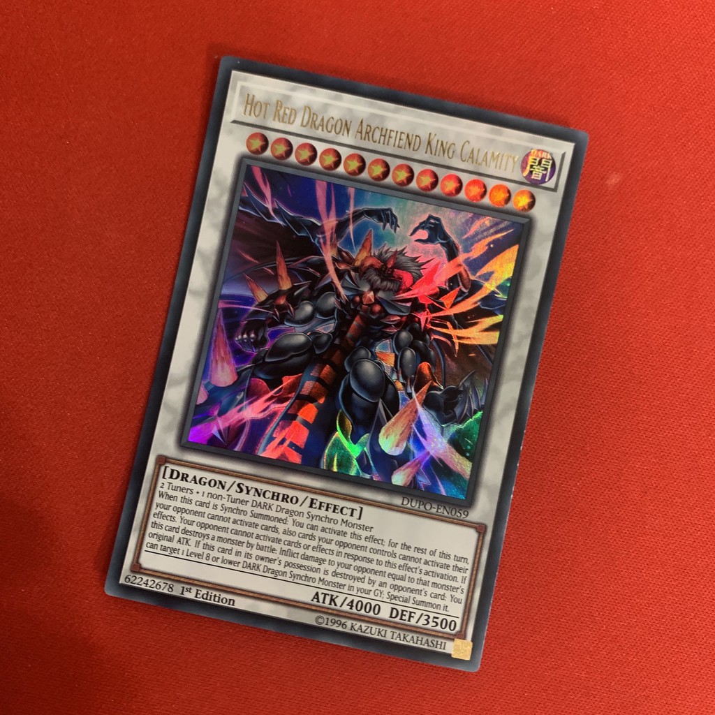 [EN-JP][Thẻ Bài Yugioh Chính Hãng] Hot Red Dragon Archfiend King Calamity