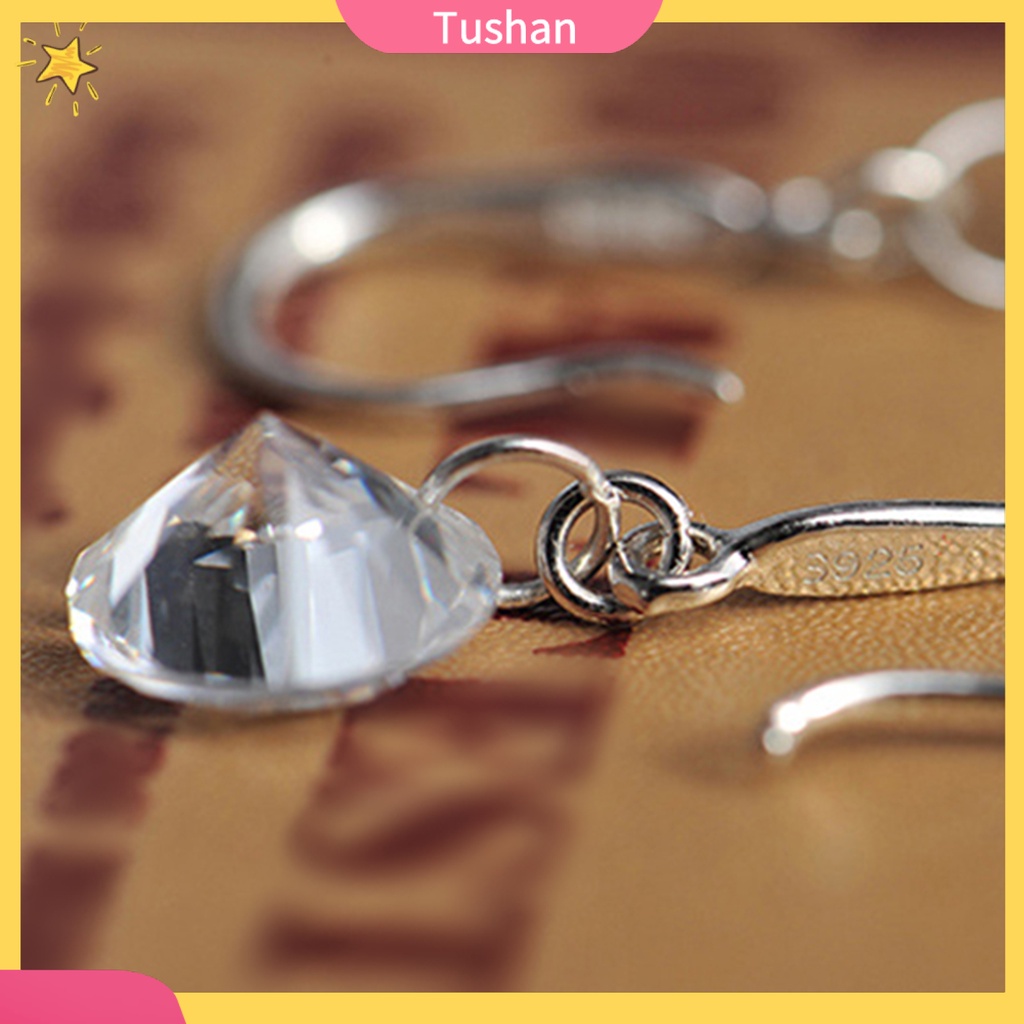 Hoa tai mạ bạc dáng dài thời trang cho nữ