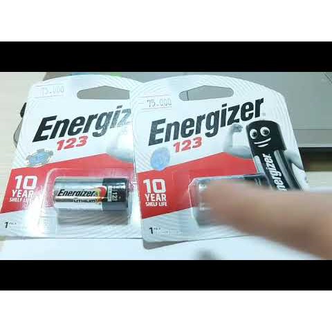 Pin CR123, CR123A Energizer 3V Lithium Chính Hãng - Vỉ 1 Viên Mẫu Mới 2020