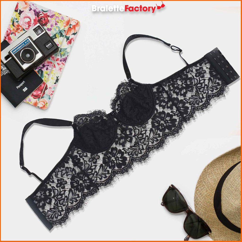[Tặng mã 30k] Áo lót croptop BraletteFactory, áo lót ren mỏng sexy có gọng, mút lót, bralette hàng thiết kế [ mẫu N03] | BigBuy360 - bigbuy360.vn