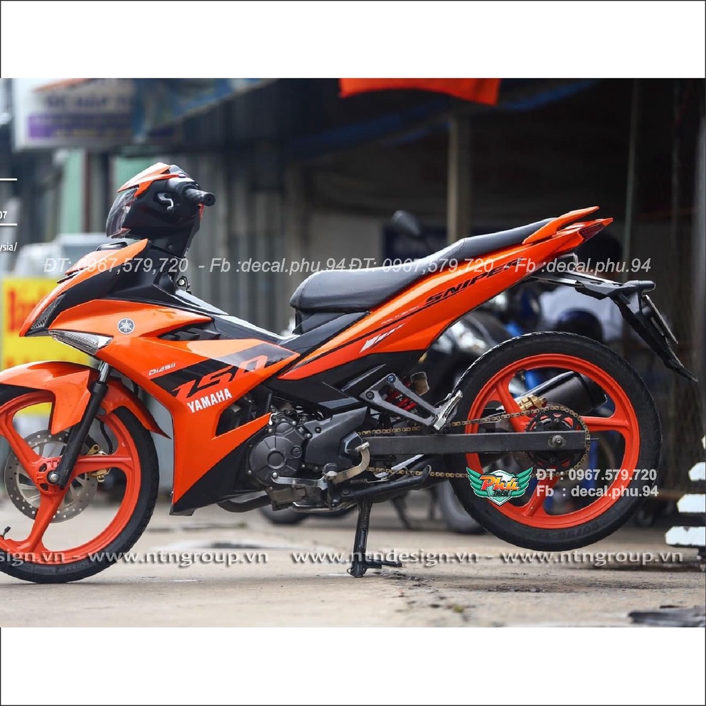 Tem rời xe Exciter 150 Cam đen indo (A)