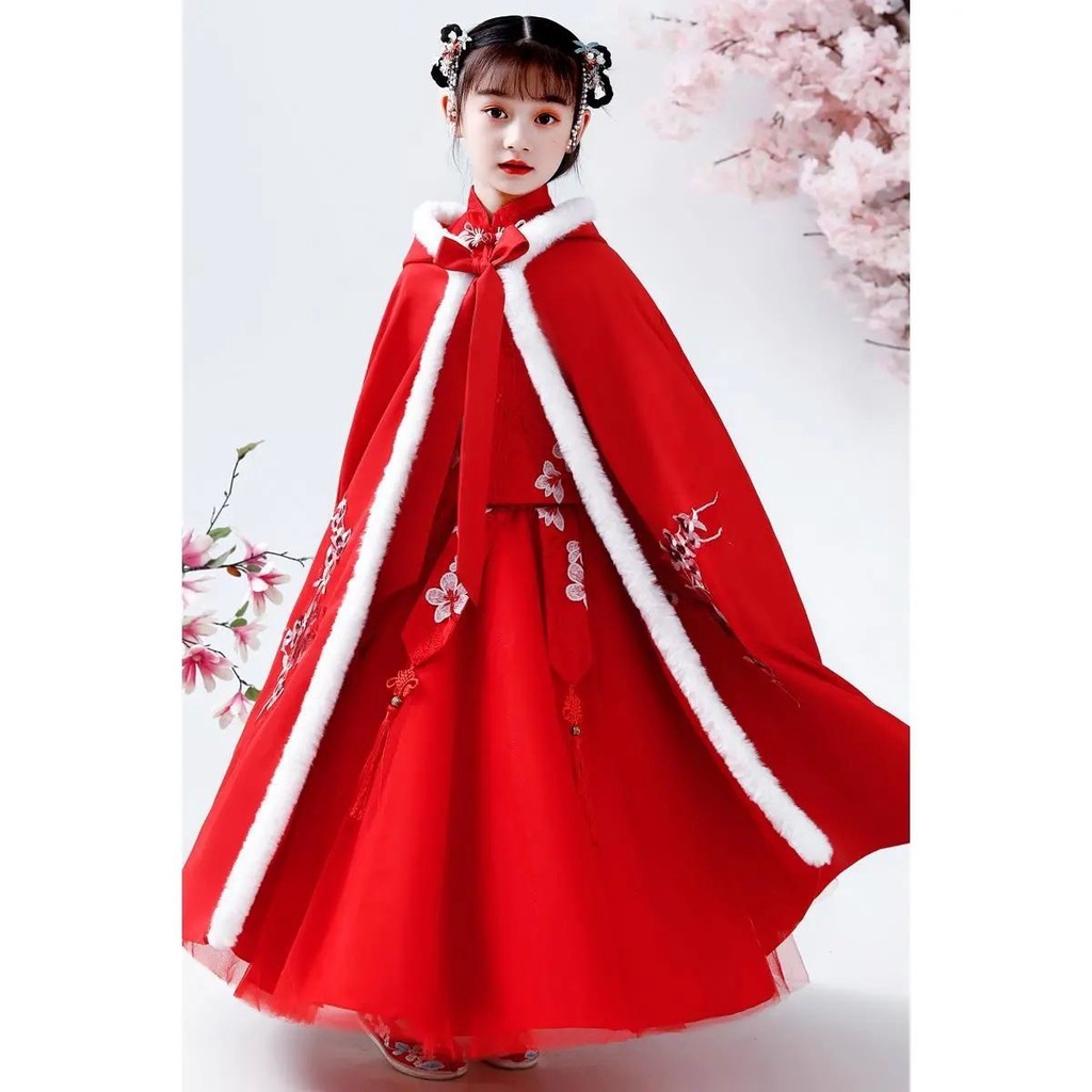 Áo Choàng Dày Dặn Giữ Ấm Thời Trang Thu Đông Cho Bé Gái | BigBuy360 - bigbuy360.vn