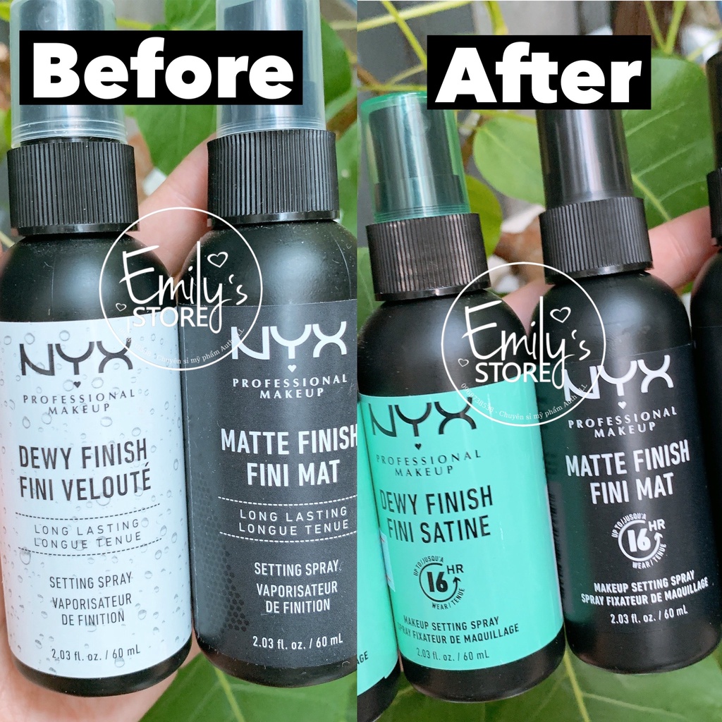 Xịt khóa lớp trang điểm NYX Makeup Setting Spray cho da dầu, da khô 60ml