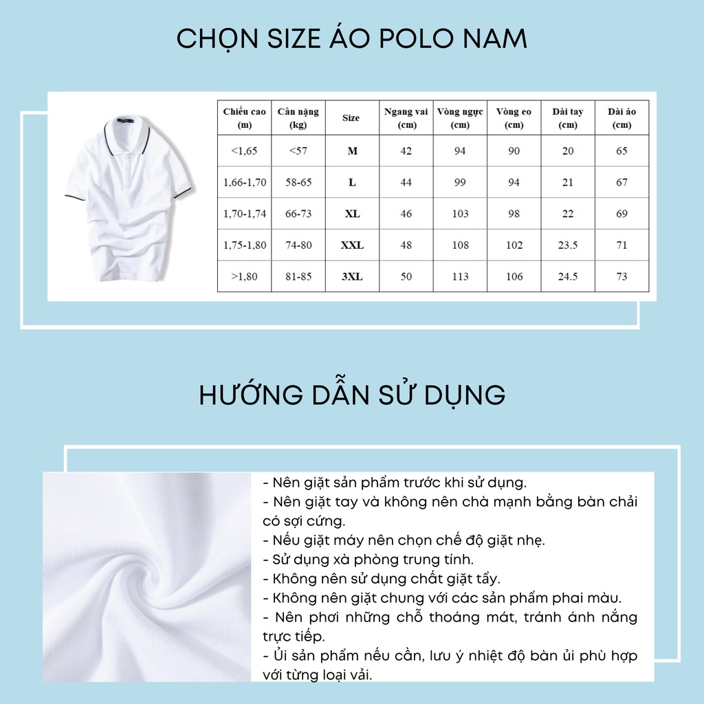 Áo polo nam ADINO màu trắng phối viền vải cotton co giãn dáng công sở slimfit trẻ trung AP71