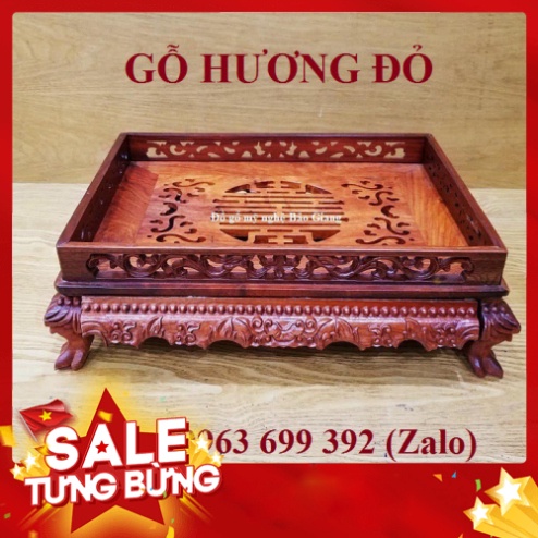 Khay chè gỗ hương ta