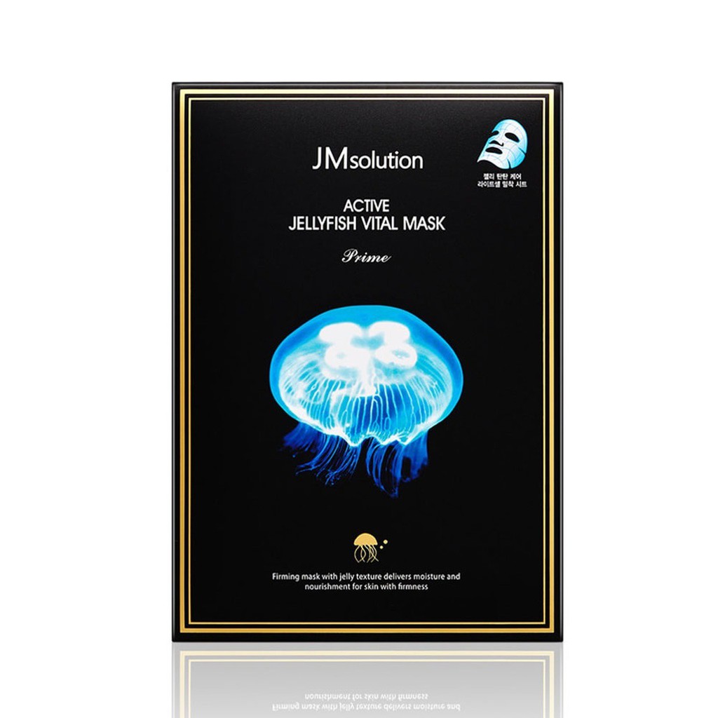 Hộp 10 Miếng Mặt Nạ Cao Cấp Chuyên Dưỡng Ẩm & Nâng Cơ Cho Da JM Active Jellyfish Chiết Xuất Từ Sứa Biển