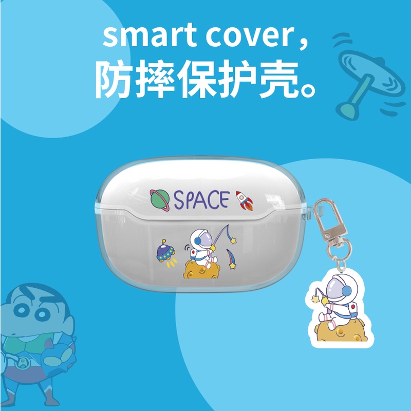 Vỏ Bảo Vệ Hộp Sạc Tai Nghe bluetooth Không Dây JBL Bằng TPU Mềm Trong Suốt Chống Sốc Họa Tiết Hoạt Hình Ốp