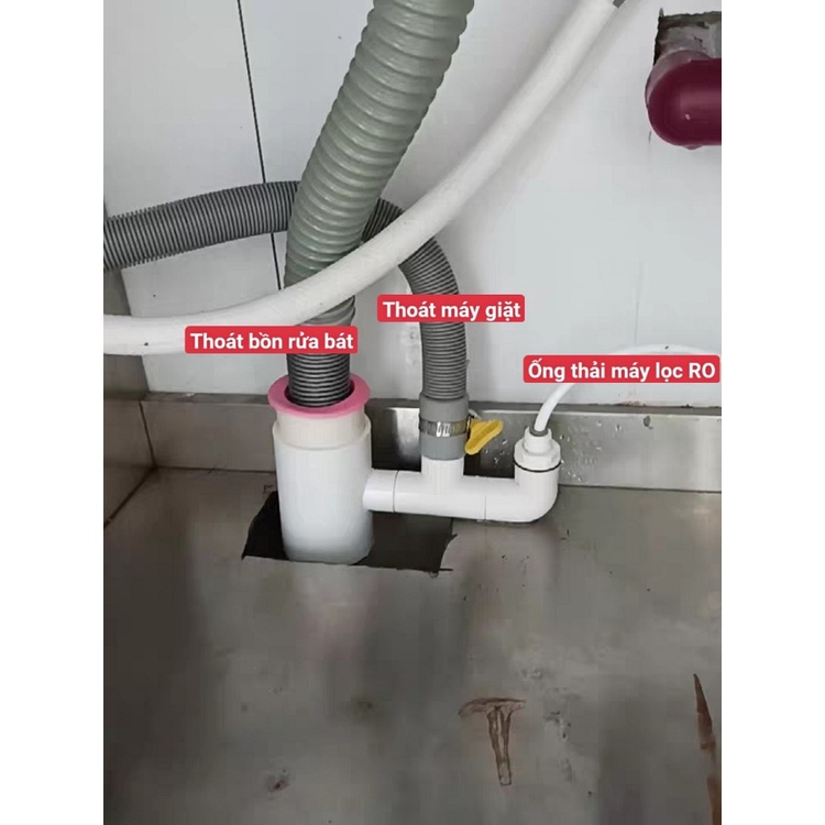 Cổng cắm tích hợp đường ống thoát nước nhà bếp