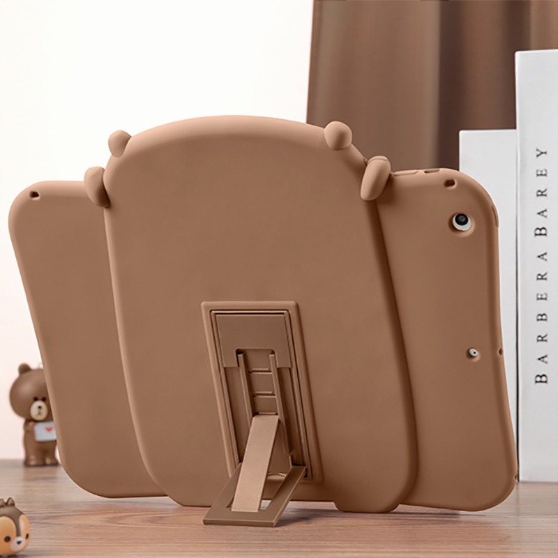 Ốp Máy Tính Bảng Họa Tiết Gấu Nâu Dễ Thương Cho iPad 2 / 3 / 4 / Mini / Air / Pro