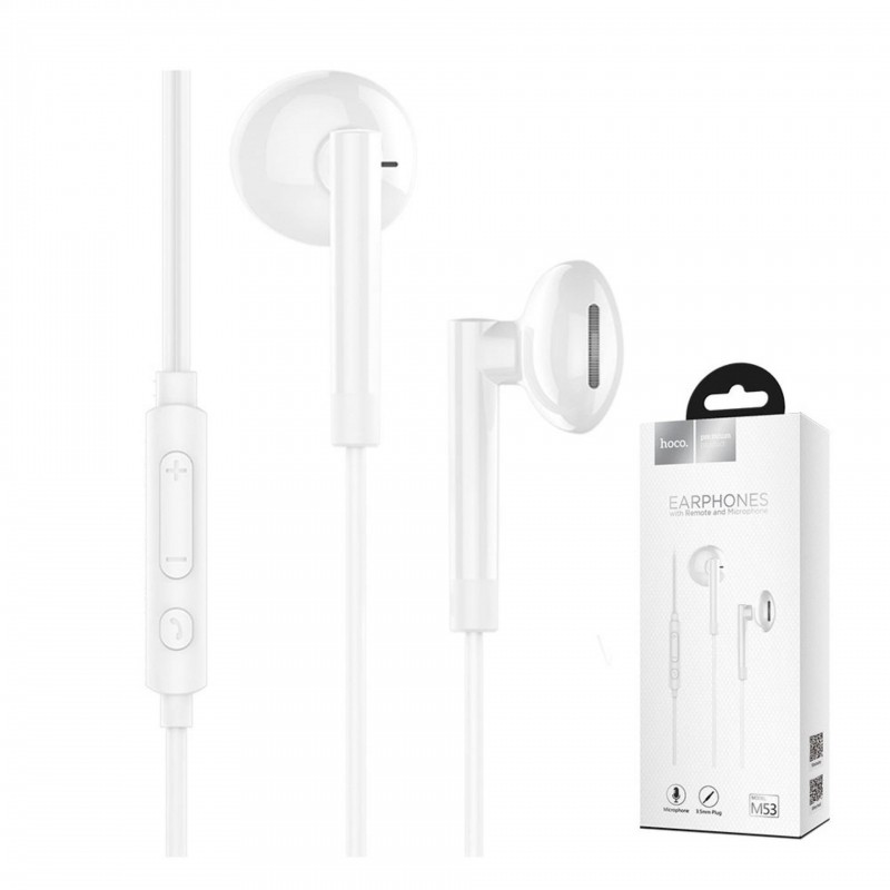 Tai Nghe Nhét Tai Hoco M53 Super Bass khử nhiễu giảm ồn âm thanh cực hay to rõ có nút tăng giảm âm lượng