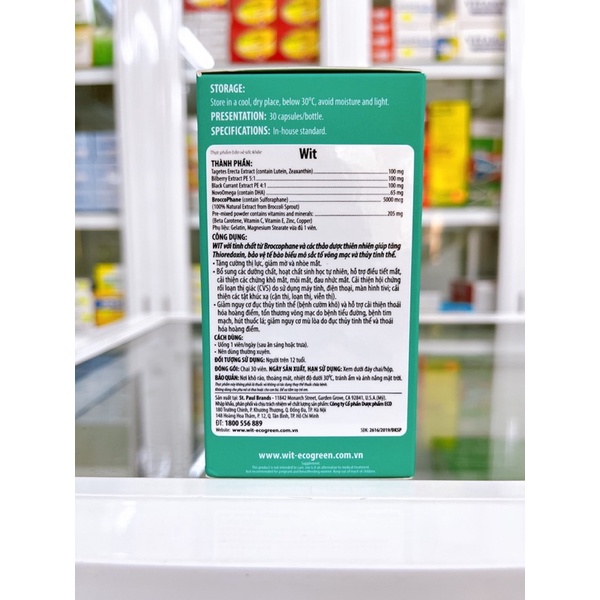 ✅ WIT - Bảo vệ mắt trước ánh sáng xanh, giúp cho mắt sáng khoẻ