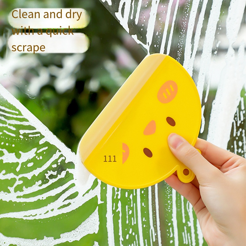 Dụng Cụ Cạo Lau Kính Hai Mặt Họa Tiết Hoạt Hình Dễ Thương