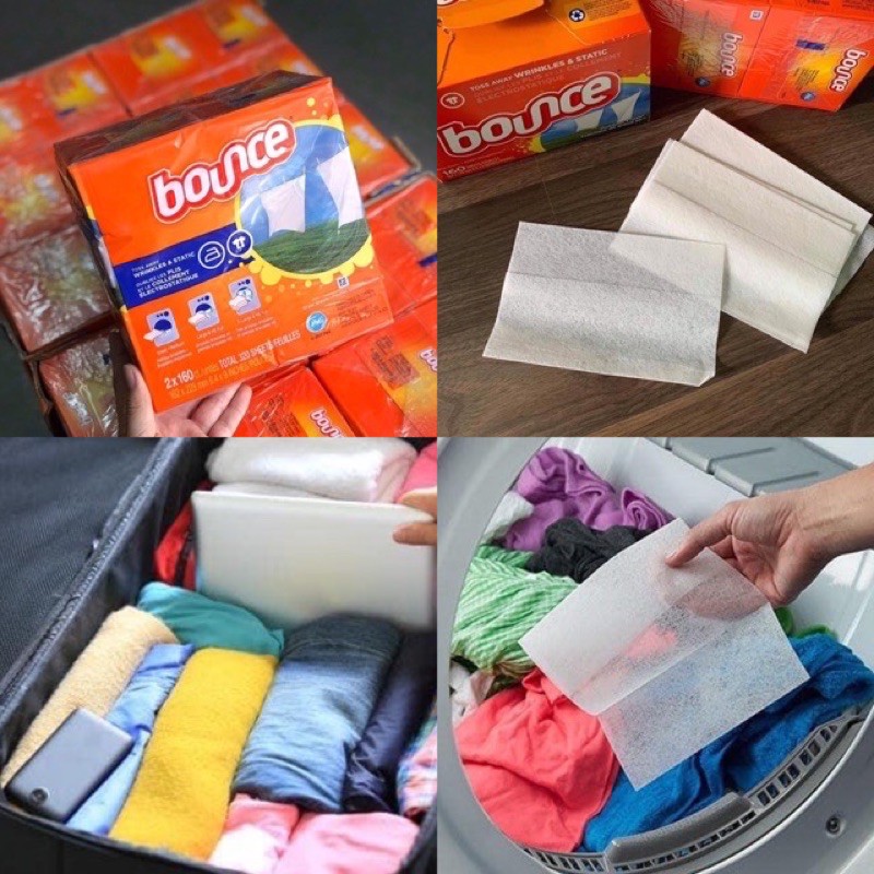 Giấy thơm quần áo bounce giữ hương lâu tiện lợi