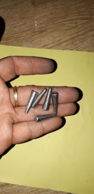 Sét 5 viên chì nhọn xuyên tâm loại 5 gam