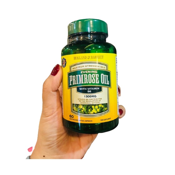 Tinh dầu hoa anh thảo Evening Primrose Oil Holland & Barrett 60 viên - chính hãng Anh quốc