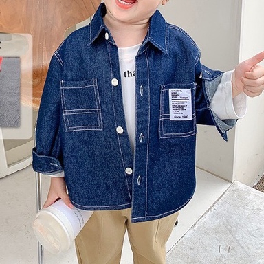 Áo jeans cho bé trai và bé gái, áo jean khoác ngoài_T2