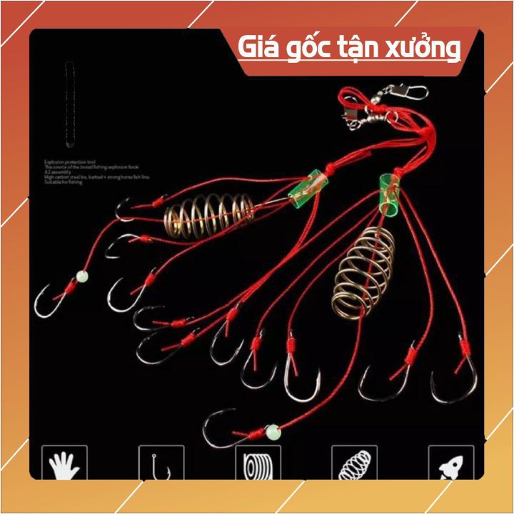 [Khuyến Mãi Lớn] Lưỡi Câu Lăng Xê Lưỡi Câu Cá 1 hộp 2 bộ Loại 1