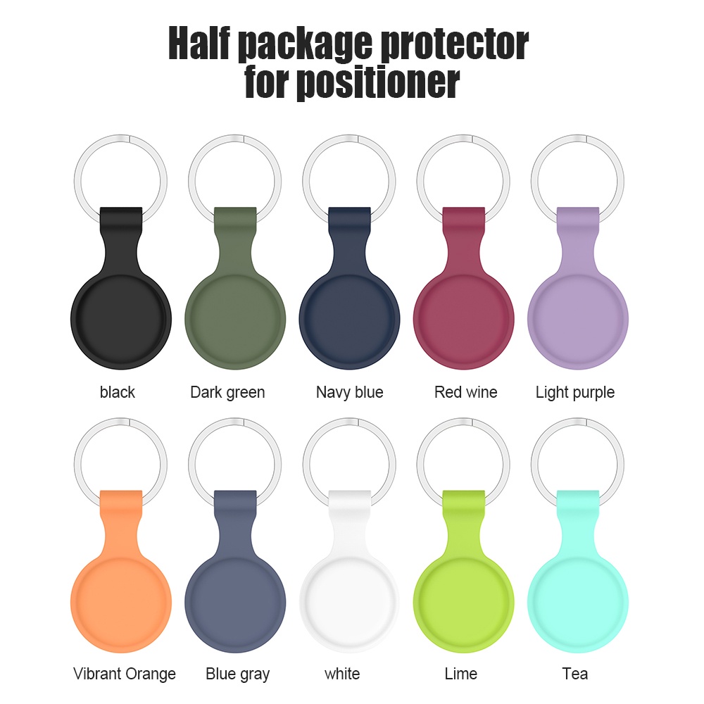 【GTD | COD】 Protective Case Compatible with Airtags 2021 Silicone Holder with Key Chain Portable Protector Case Easy Attach | BigBuy360 - bigbuy360.vn