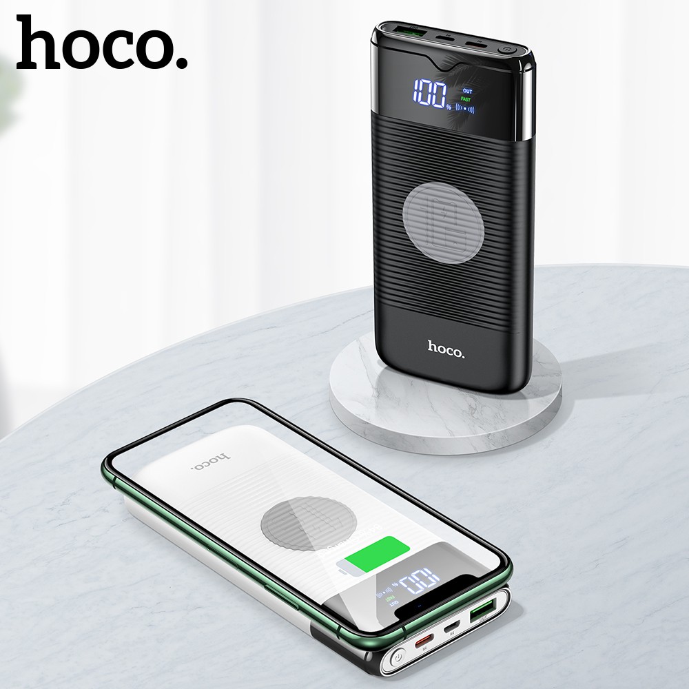 Sạc Dự Phòng Không Dây 18W Hoco J63 10.000mAh Hỗ Trợ Sạc Nhanh PD 18W - Bảo Hành Chính Hãng 12 Tháng 1 đổi 1