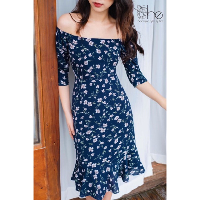 Aurora Dress - Đầm tay lửng đuôi cá SDX101