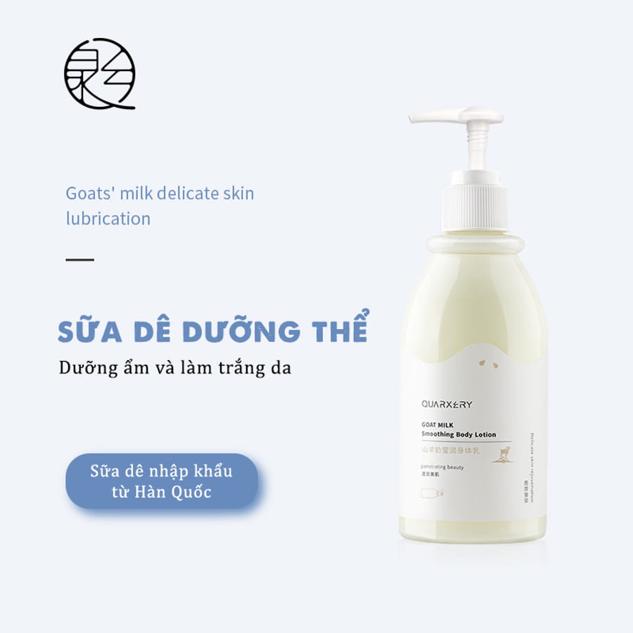 Sữa Dưỡng Thể, Sữa Dê Nội Địa Trung QUARXERY 250g Dưỡng Ẩm, Dưỡng Trắng Body Lotion | BigBuy360 - bigbuy360.vn