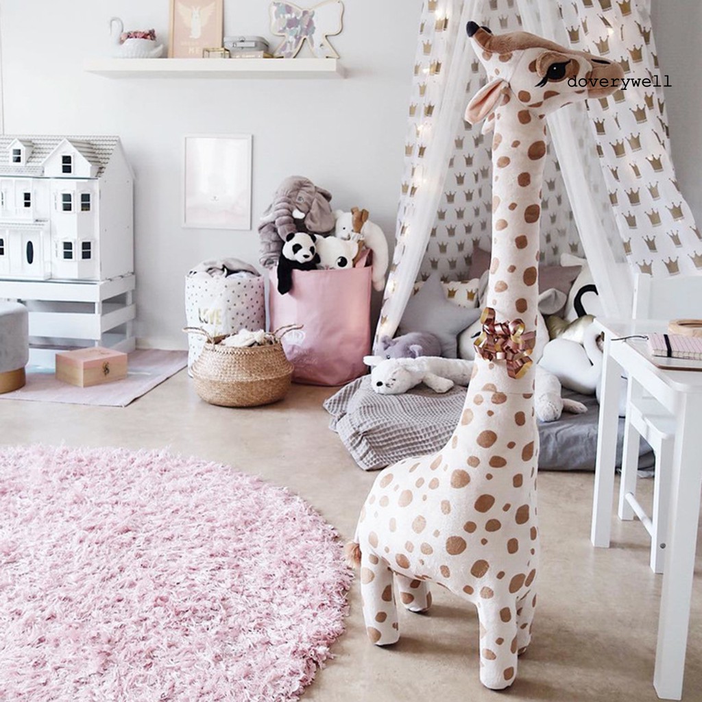 Thú Nhồi Bông Hình Hươu Cao Cổ Hoạt Hình Cho Bé