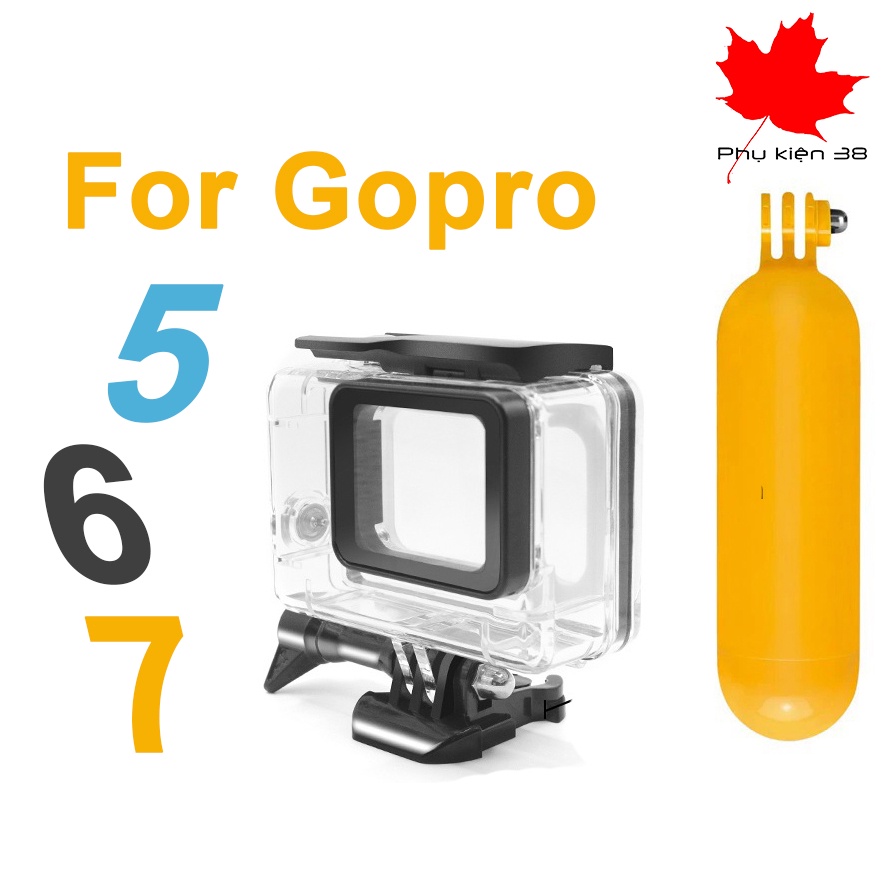 Case Gopro 5/6/7 - Vỏ chống nước dùng cho Gopro Hero 5, Gopro Hero 6, Gopro Hero 7