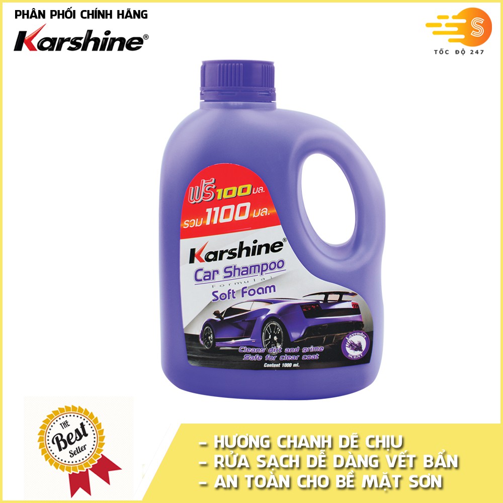 [Mã LIFE10K15 giảm 10K đơn 20K] Xà bông rửa xe đậm đặc Karshine KA-RX1100 1100ml