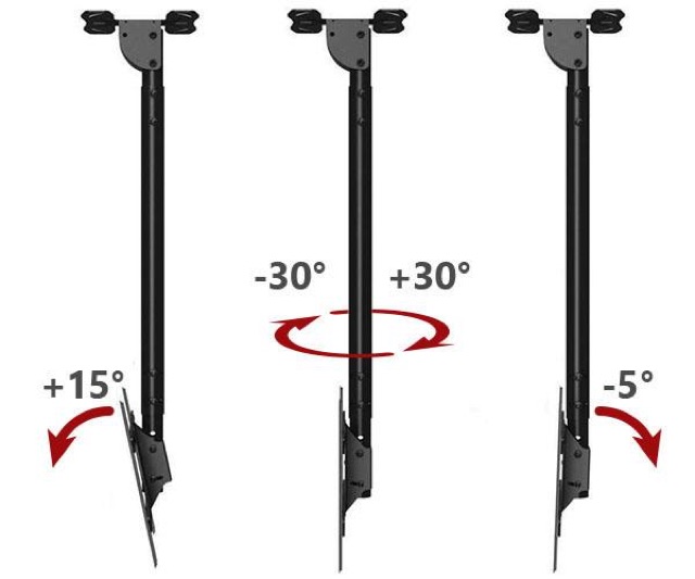 GIÁ TREO TIVI THẢ TRẦN NBT-560 32-65 INCH