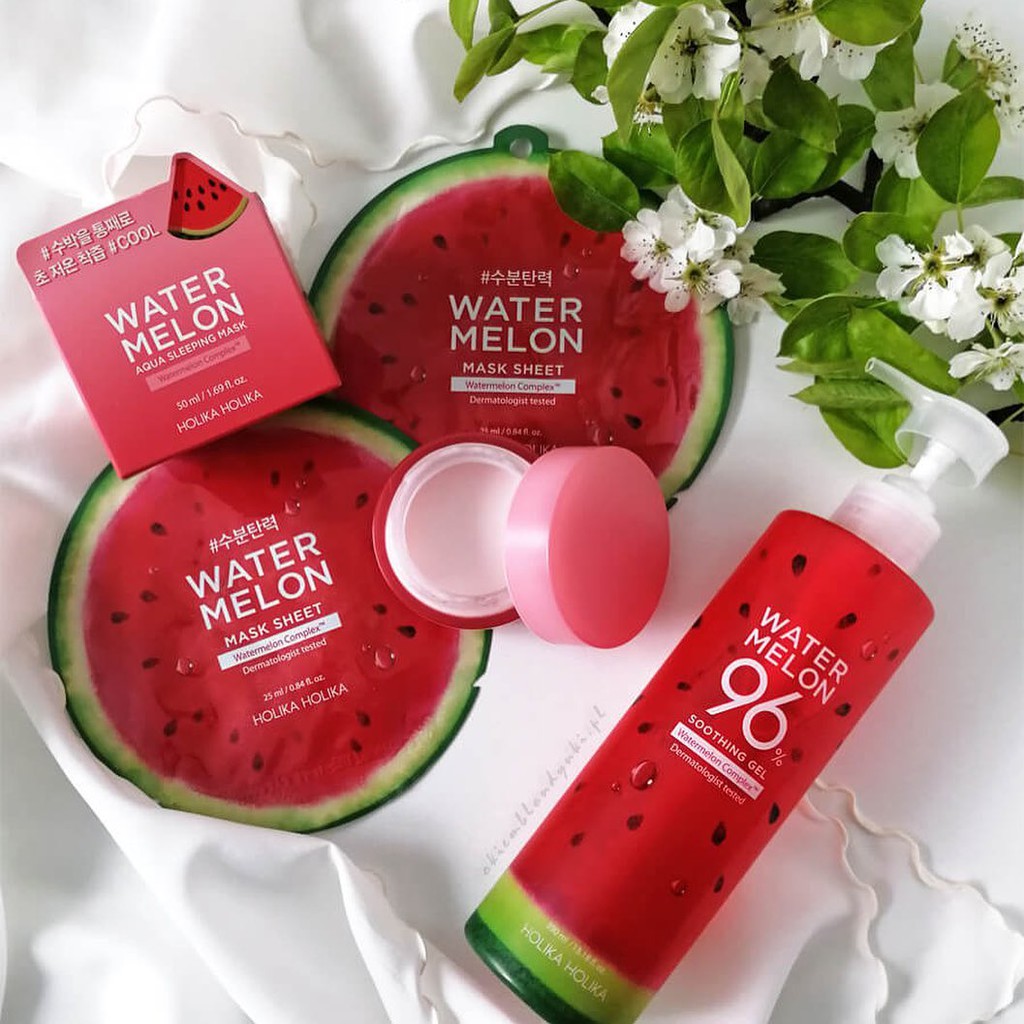 Gel dưỡng da đa năng chiết xuất dưa hấu Holika Holika Watermelon 96% Soothing Gel
