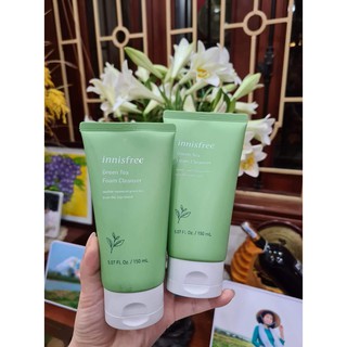 sữa rửa mặt INNISFEE TRÀ XANH GREEN TEA FOAM CLEANSER shop keiko
